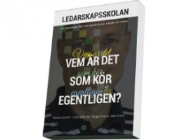 Boken " Vem är det som kör egentligen? " som ingår i distansutbildning i ledarskap.